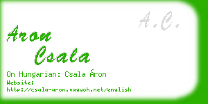 aron csala business card